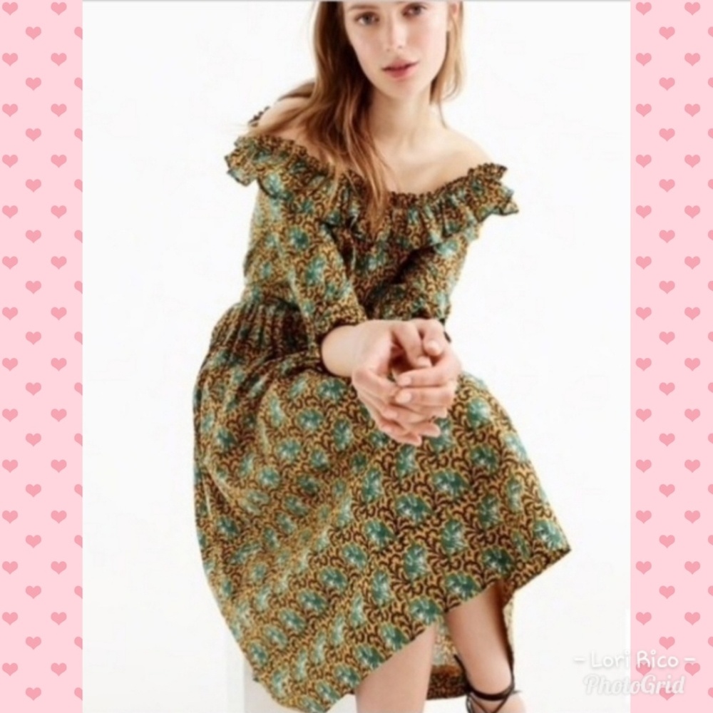 J. Crew Ratti Elephant Print Skirt and top set